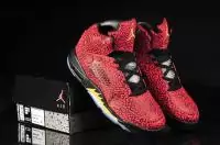 2019U air jordan 5 hommes mode basket pas cher rouge